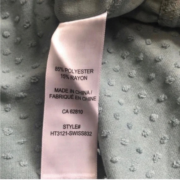 Ricki’s Polkadot Textured Dressy Top, Size Medium - Picture 8 of 9